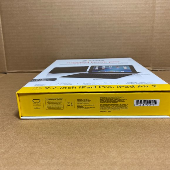 Zagg Rugged Book Pro Wireless Keyboard Case for iPad Pro 9.7 inch - Black - Picture 5 of 5